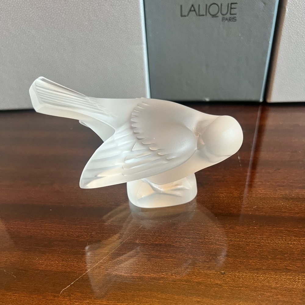 Lalique “Head in Wing” Sparrow